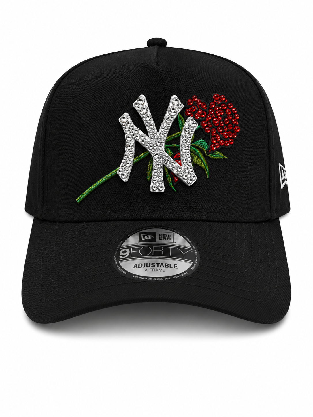 Polanco Caps New York Yankees Iced-Out Black Rose Hat
