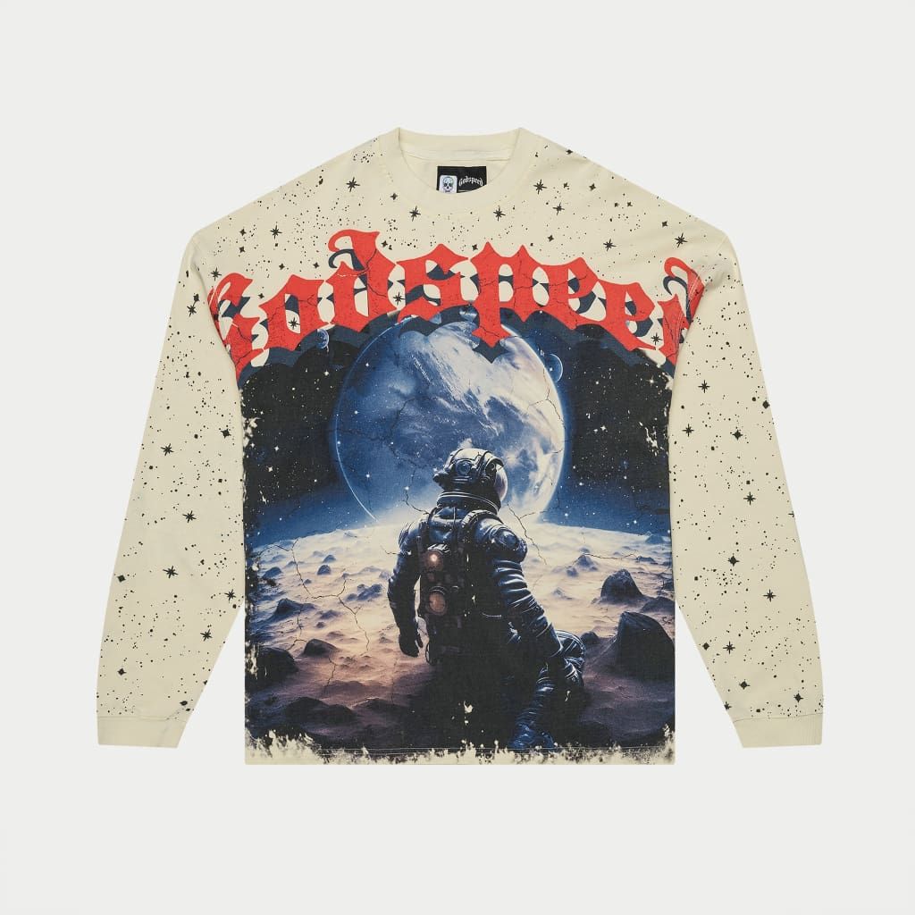 GODSPEED No Looking Back LS T-Shirt (creme)