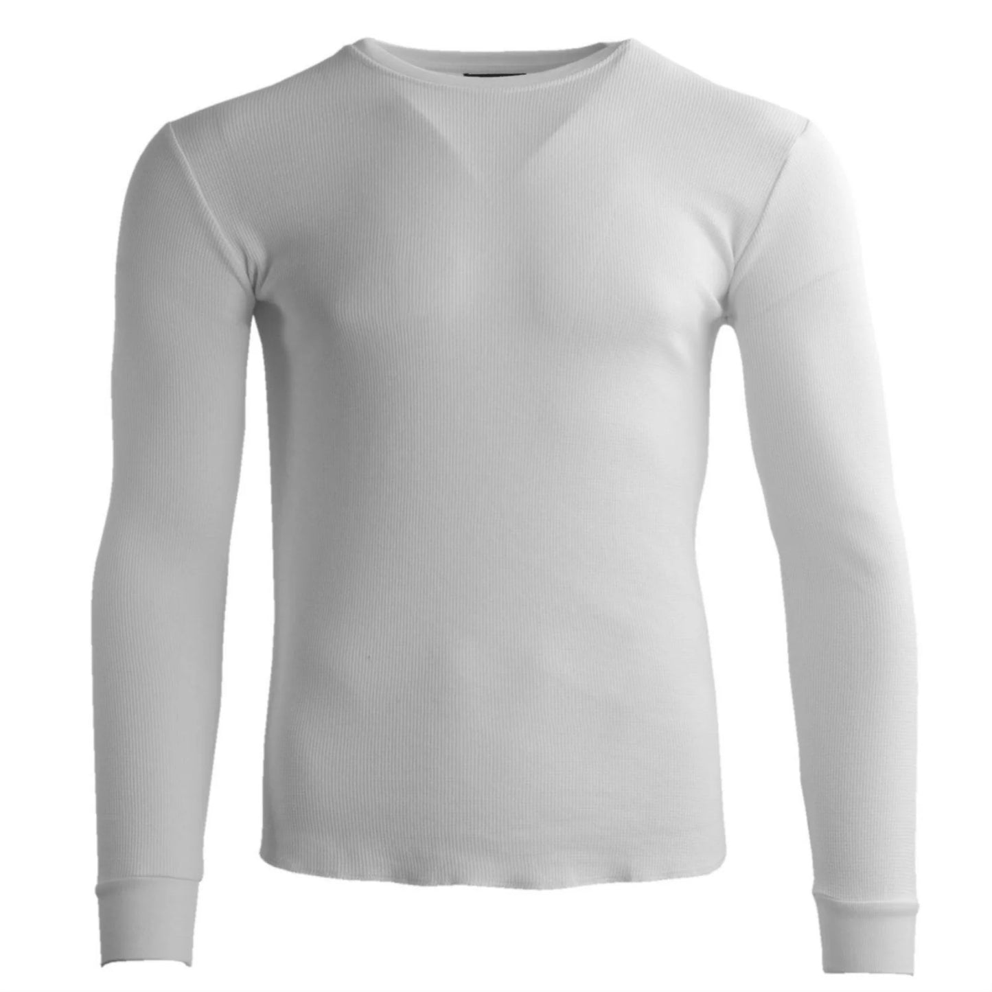 Rich Cotton White Slim Fit Waffle Thermal Longsleeve