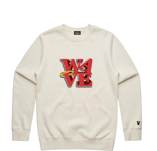 MR.WAVE LOVE WAVE (CREW NECK 2 OFF WHITE)