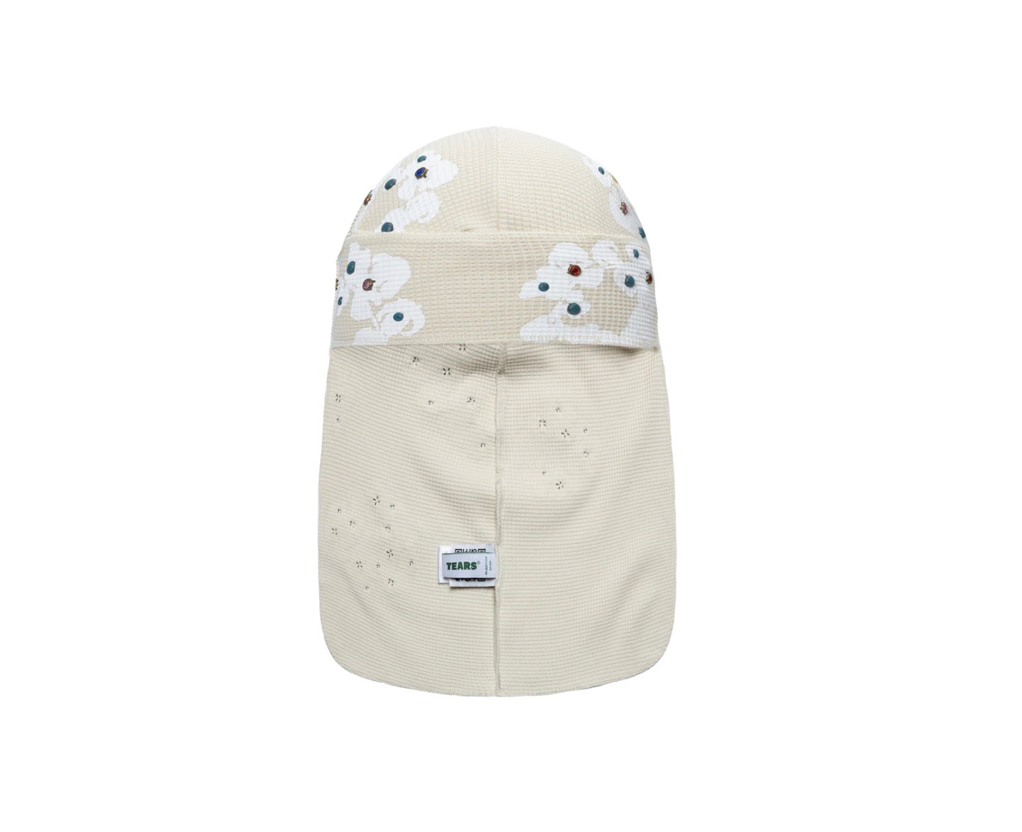 Denim Tears Rhinestone Cotton Wreath Durag Oatmeal
