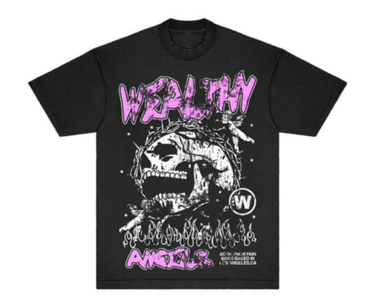 WEALTHY ANGELS Born From Pain Tee (Black)