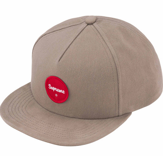 SUPREME HAT TWILL PATCH KHAKI