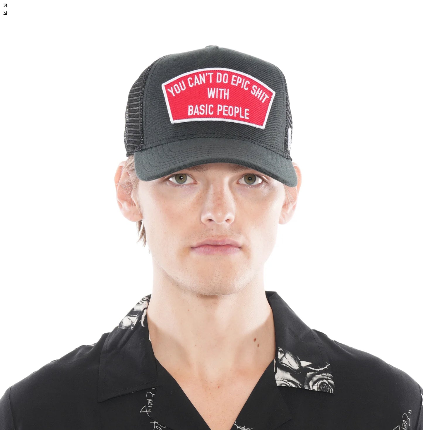 CULT EPIC SHIT MESH BACK “TRUCKER” BLACK HAT