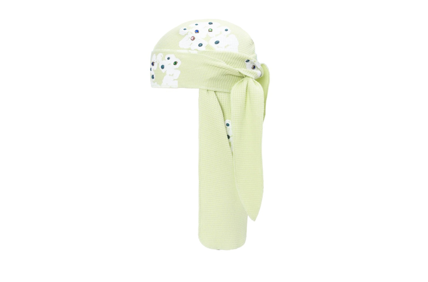 Denim Tears Rhinestone Cotton Wreath Durag Mint