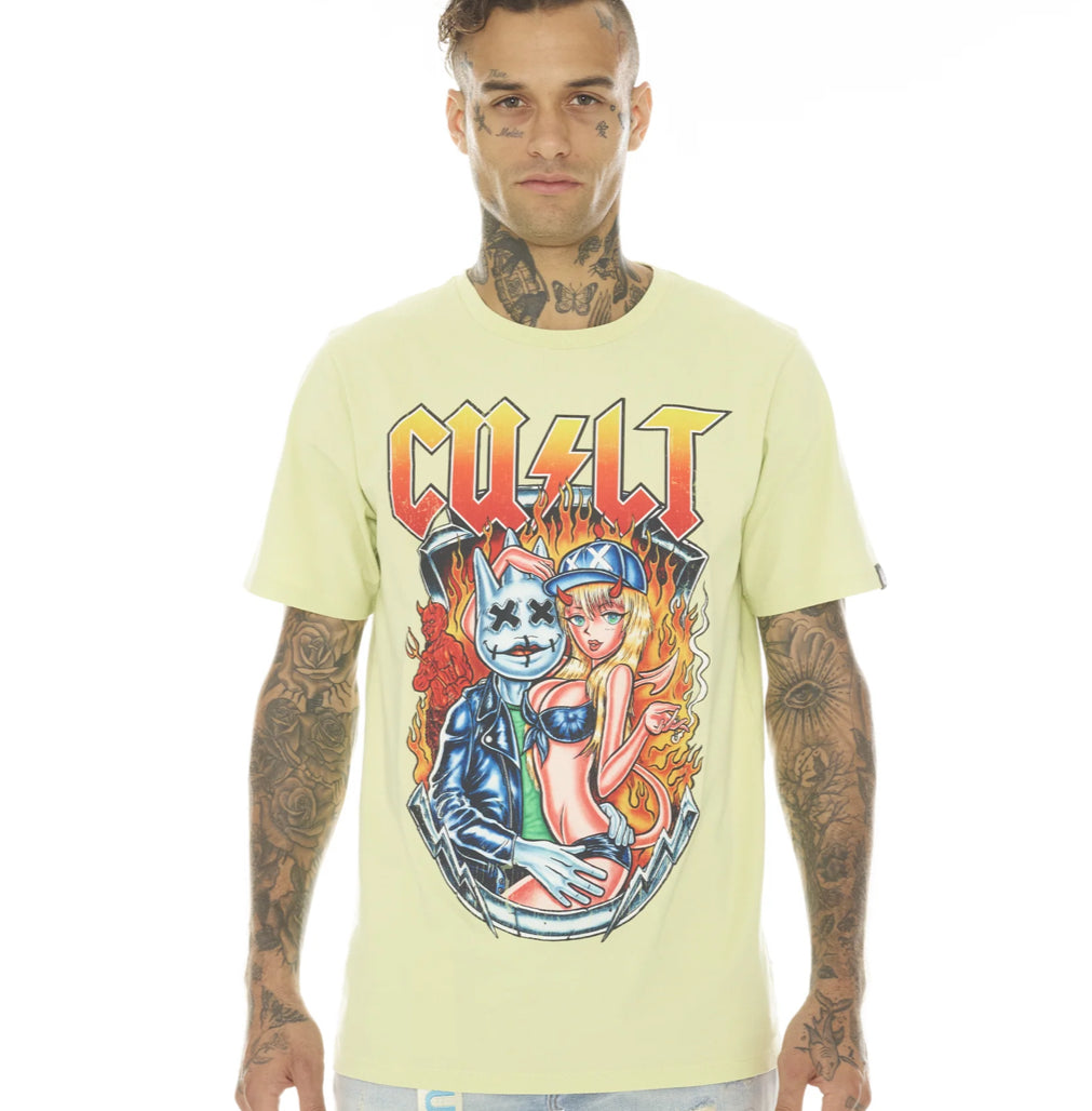 CULT SHORT SLEEVE CREW NECK TEE "VIXEN"