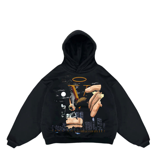 WAVE of The City Hoodie (Black)