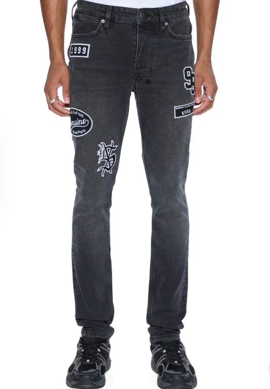 Ksubi JEANS Van Winkle Roadhouse Black Patched