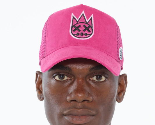 CULT CLEAN LOGO MESH BACK TRUCKER HAT (PINK)