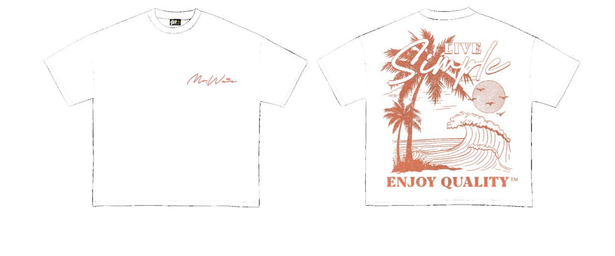 Mr.Wave PARADISE TEE (white)