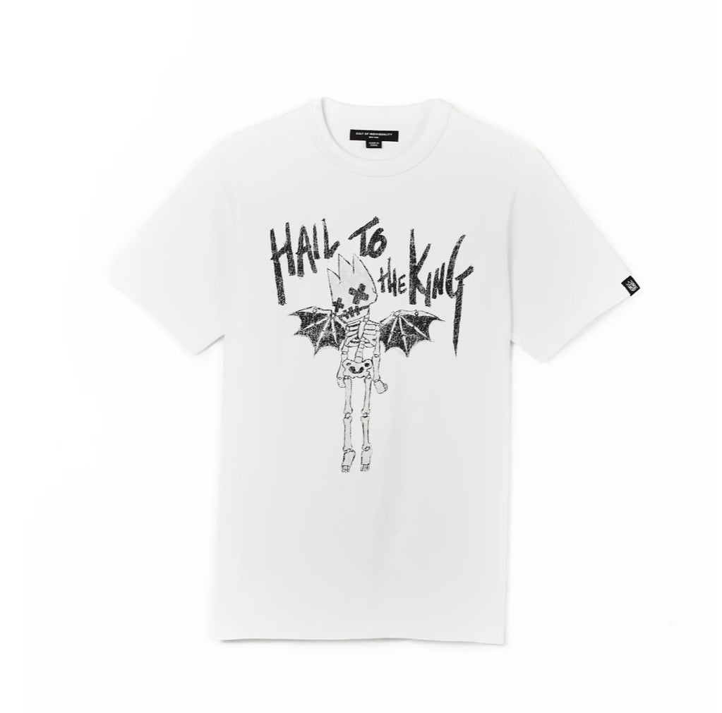 CULT SHORT SLEEVE CREW NECK TEE "HAIL TO THE KING"