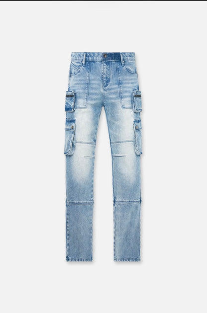 RTA SLATE CARGO SKINNY JEAN | VINTAGE INDIGO