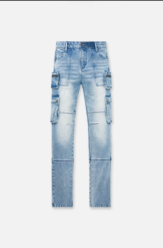 RTA SLATE CARGO SKINNY JEAN | VINTAGE INDIGO