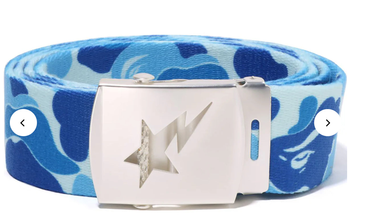 BAPE 1ST CAMO BELT BLUE