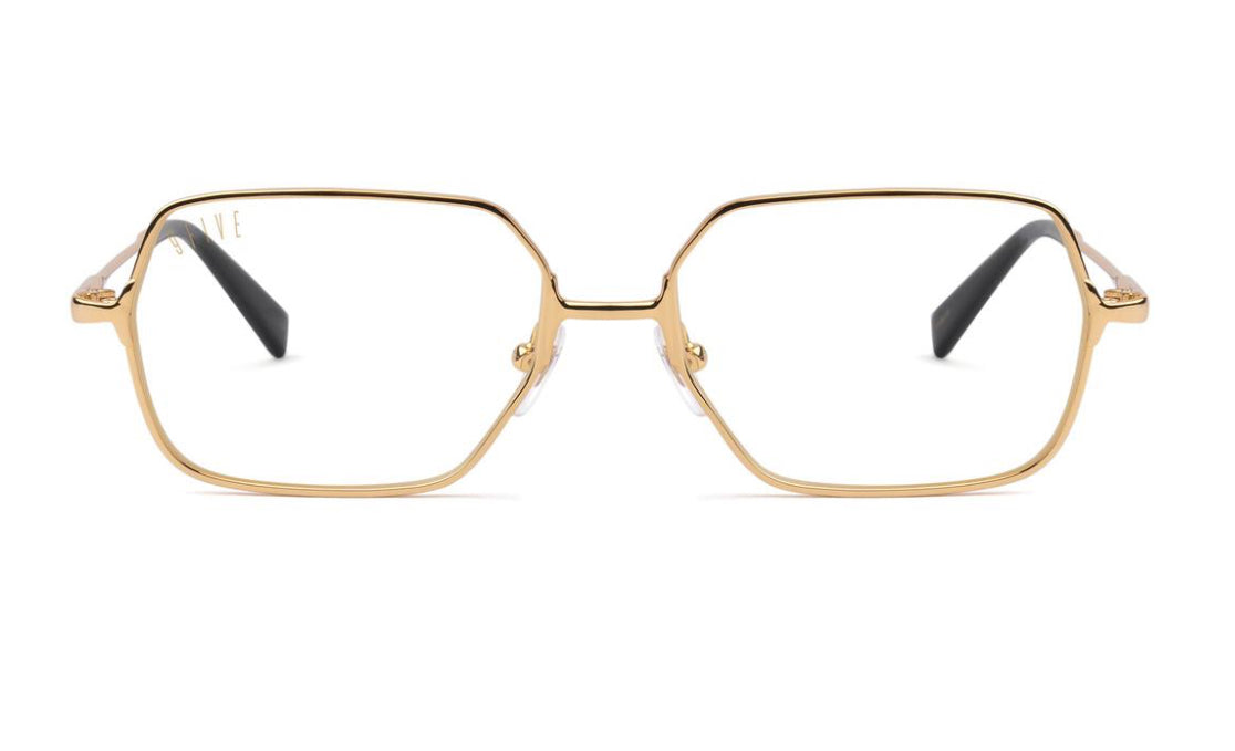 9FIVE Clarity 24K Gold Clear Lens Glasses