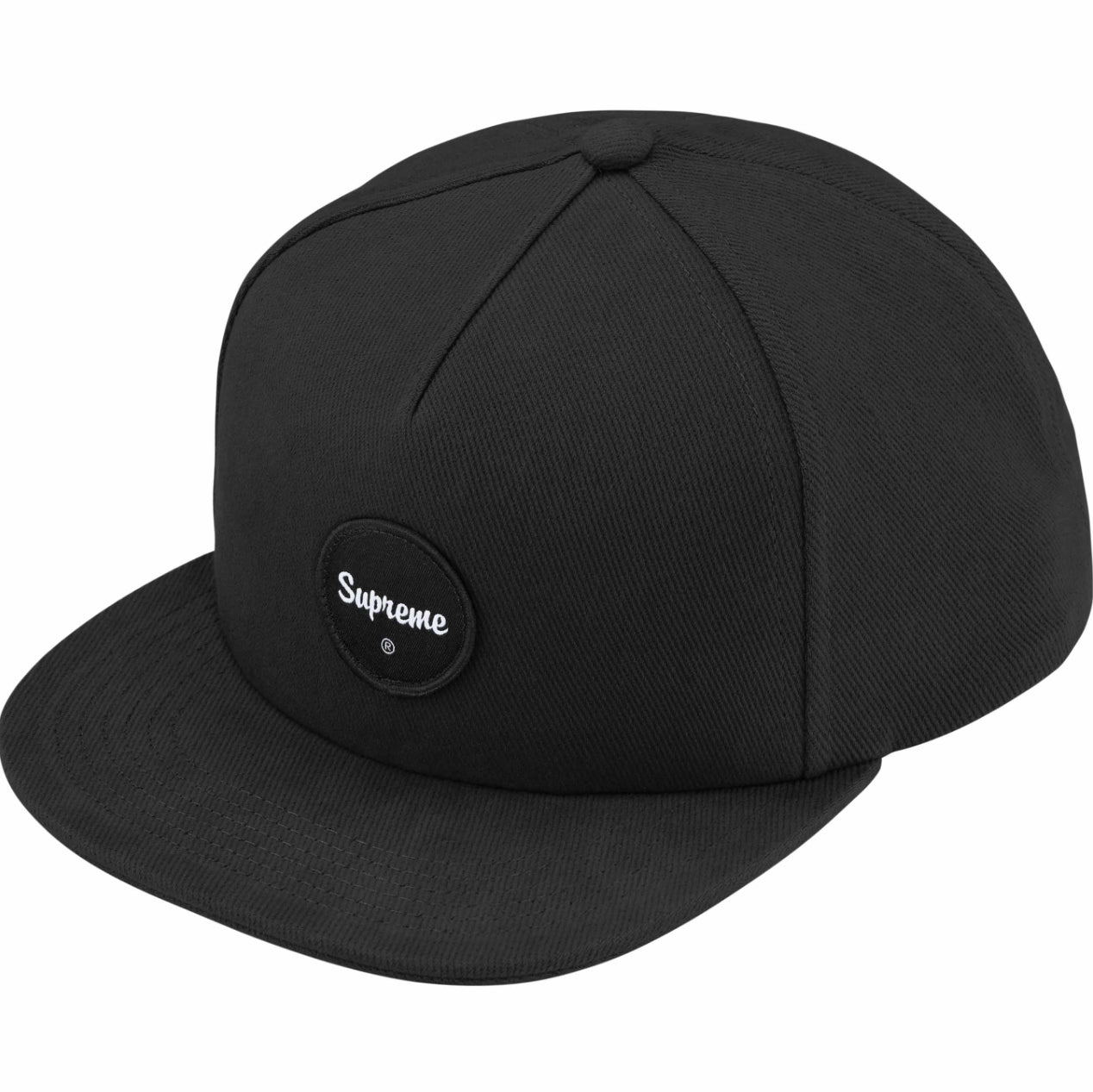 SUPREME BLACK TWILL PATCH