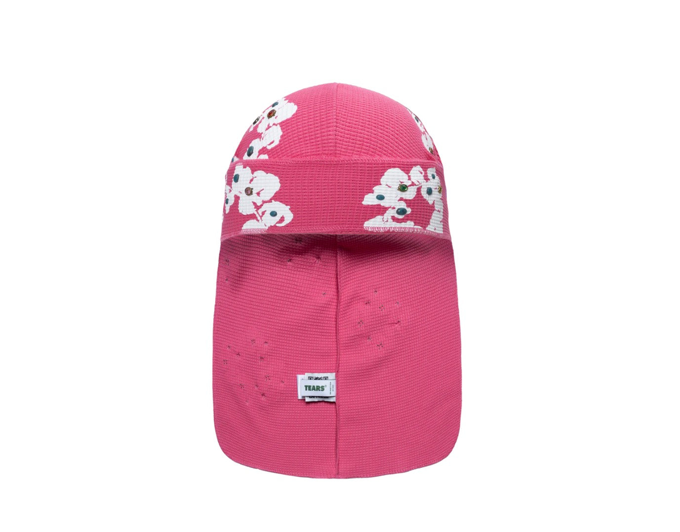 Denim Tears Rhinestone Cotton Wreath Durag Pink