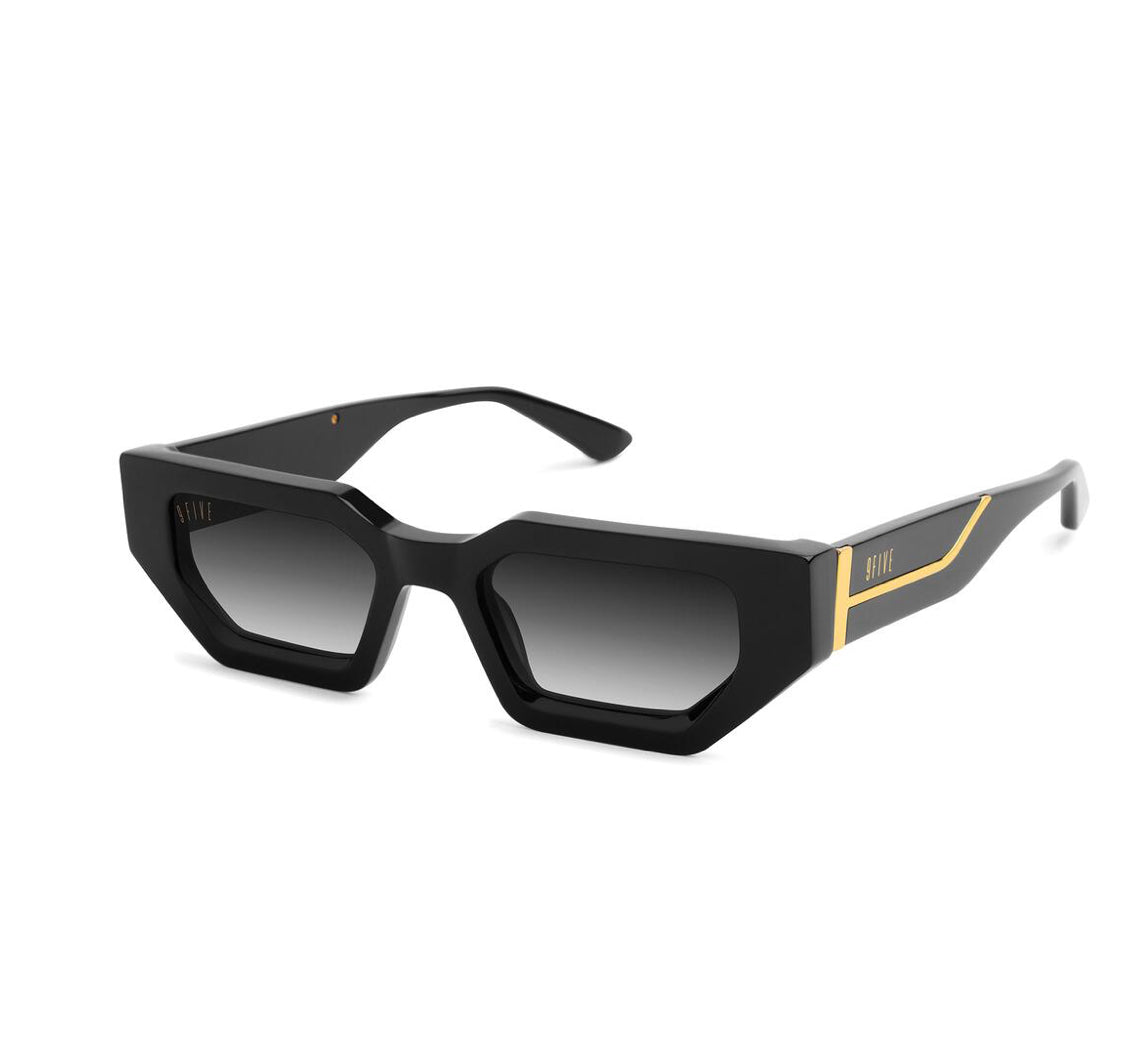 9FIVE Vincent Black & 24K Gold - Gradient Sunglasses (9five-Vincent-Black-24k-Gold-Gradient-Sunglasses)