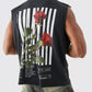 Boohoo MAN OVERSIZED BOXY HOMME ROSE DISTRESSED TANK