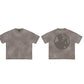 MR.WAVE Embossed Taupe T-Shirt