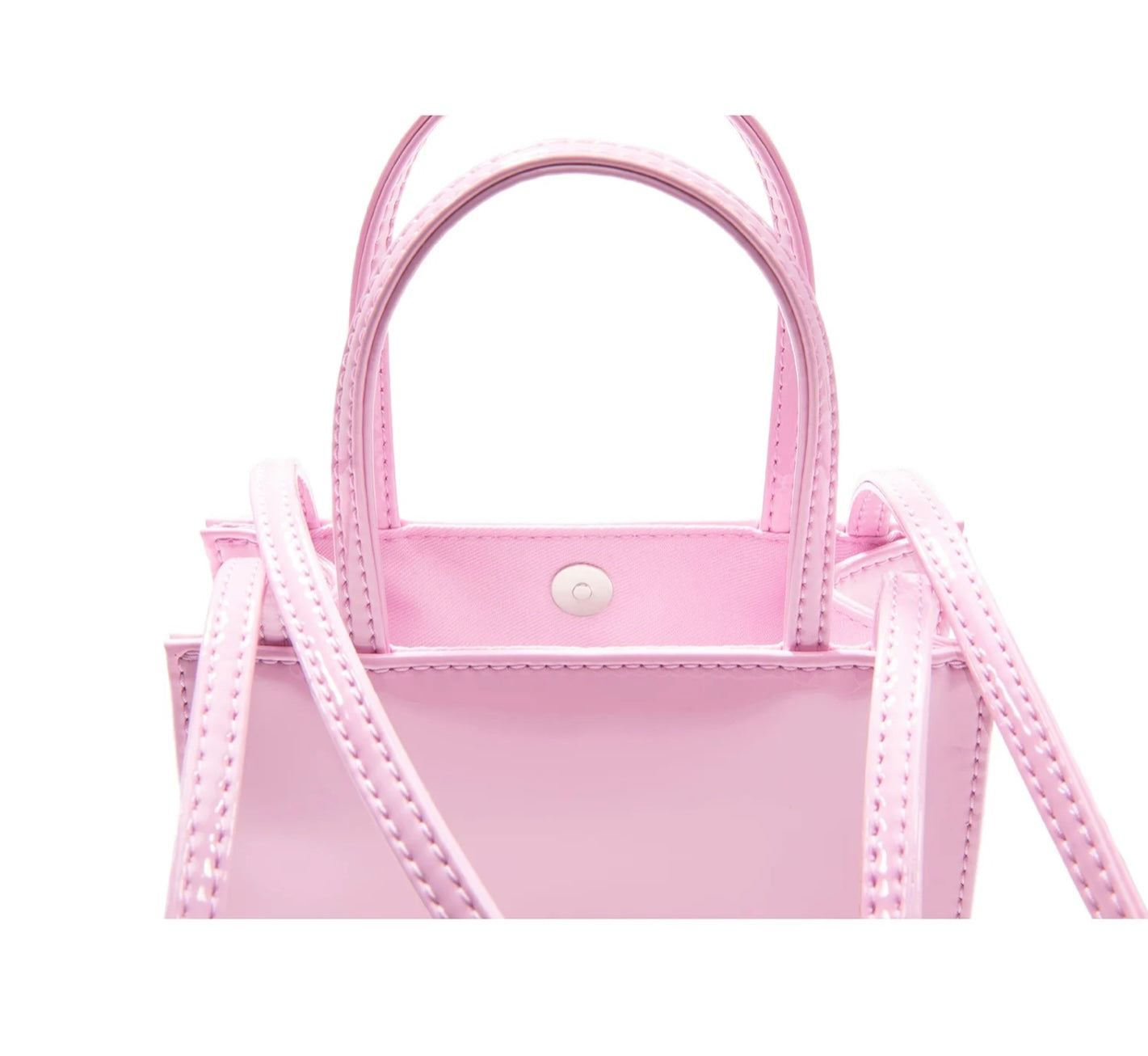 TELFAR Small Shopping Bag | Bubblegum Patent
