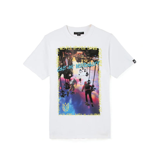 CULT SHORT SLEEVE CREW NECK TEE
"TURNING THE WORLD"