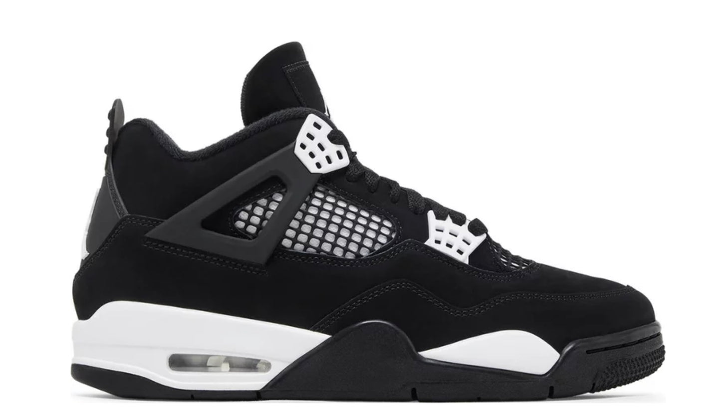 JORDAN 4 RETRO ( White/Black)