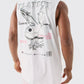 boohoo MAN OVERSIZED PLAYBOY LICENSE TANK