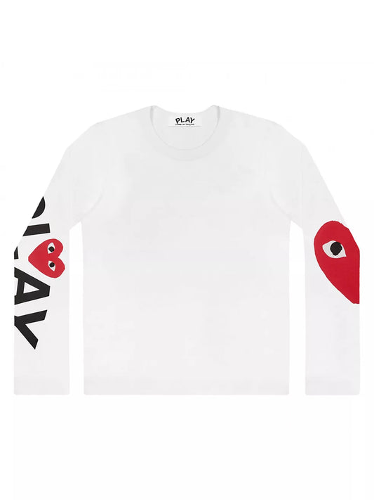 CDG White Long-Sleeve