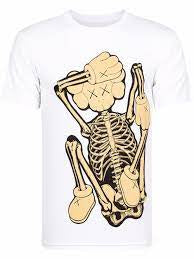 KAWS “White/Bone” Skeleton Fiction Tee