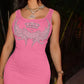 SLEEVELESS PINK DRESS