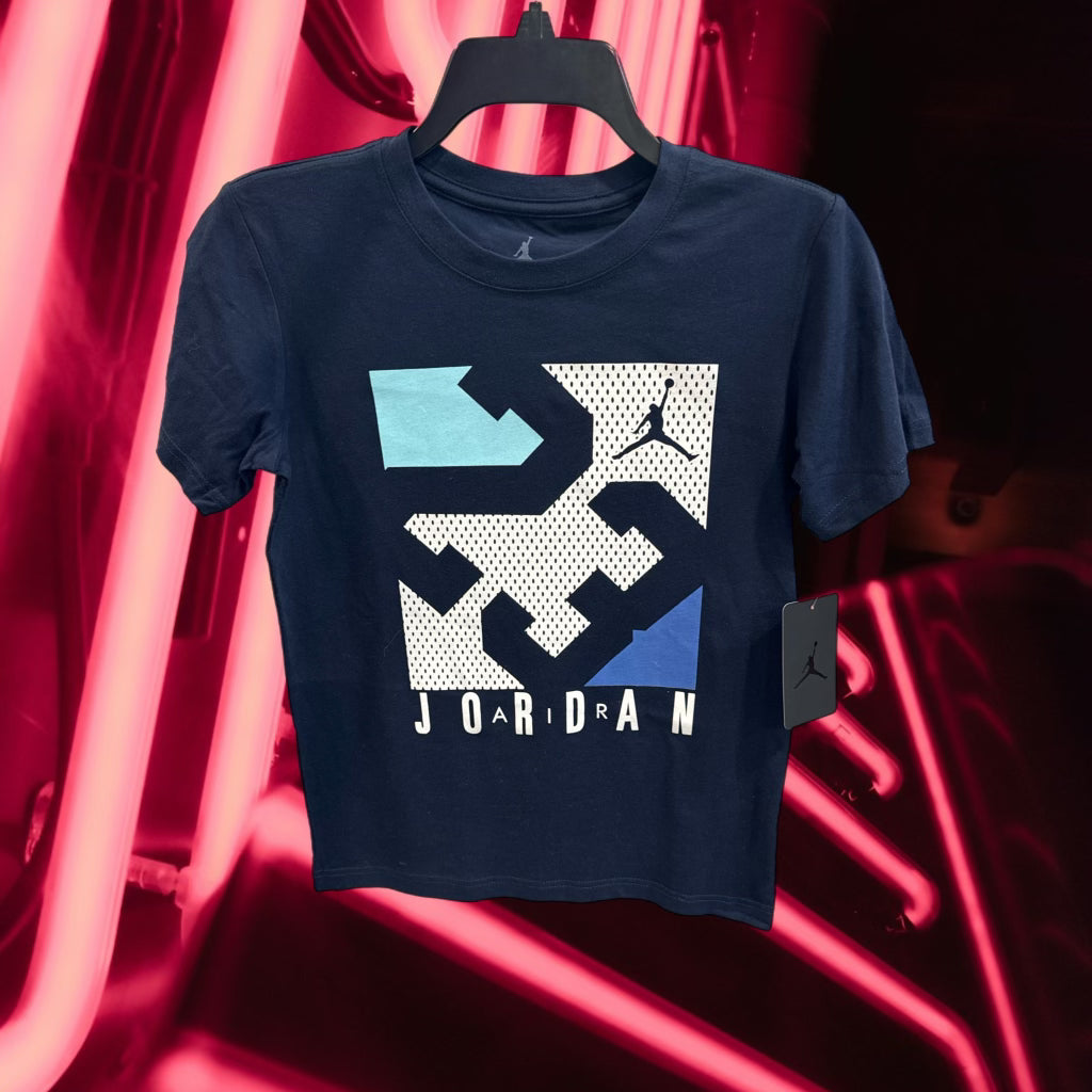 BOYS NAVY BLUE “23” JORDAN TEE