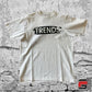 TRENDS BLACK LOGO WHITE T-SHIRT