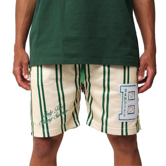 BANDITS ONLY THE STRONG SURVIVE MESH SHORTS STRIPED