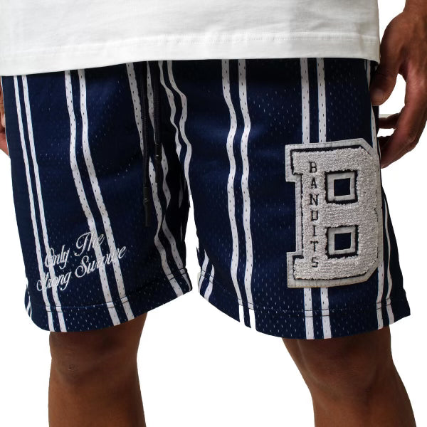 BANDITS ONLY THE STRONG MESH SHORTS BLUE