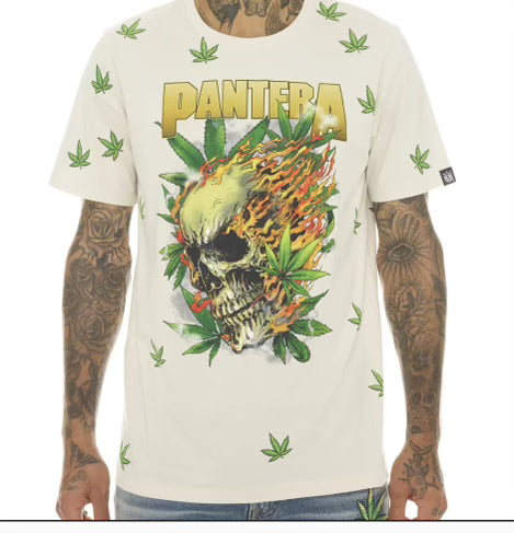 SHORT SLEEVE CREW NECK TEE "PANTERA 420"