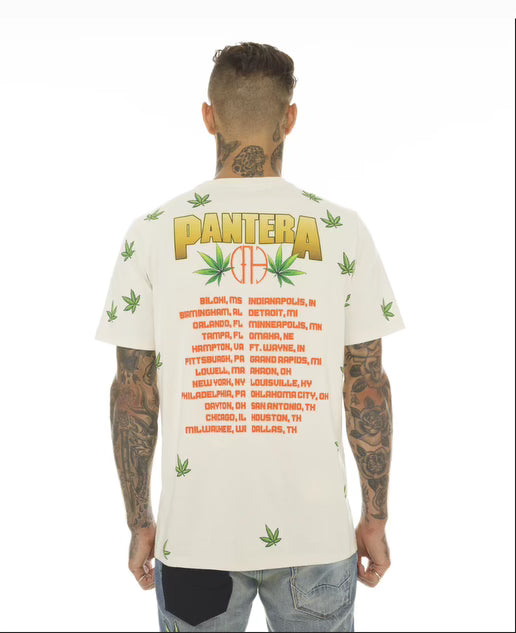 SHORT SLEEVE CREW NECK TEE "PANTERA 420"