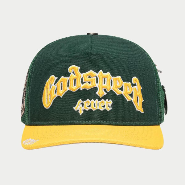 GODSPEED FOREVER TRUCKER HAT (GREEN/YELLOW)