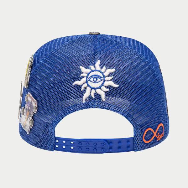 GODSPEED FOREVER TRUCKER HAT (BLUE/RED)