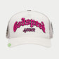 GODSPEED FOREVER TRUCKER HAT (White/Fuchsia