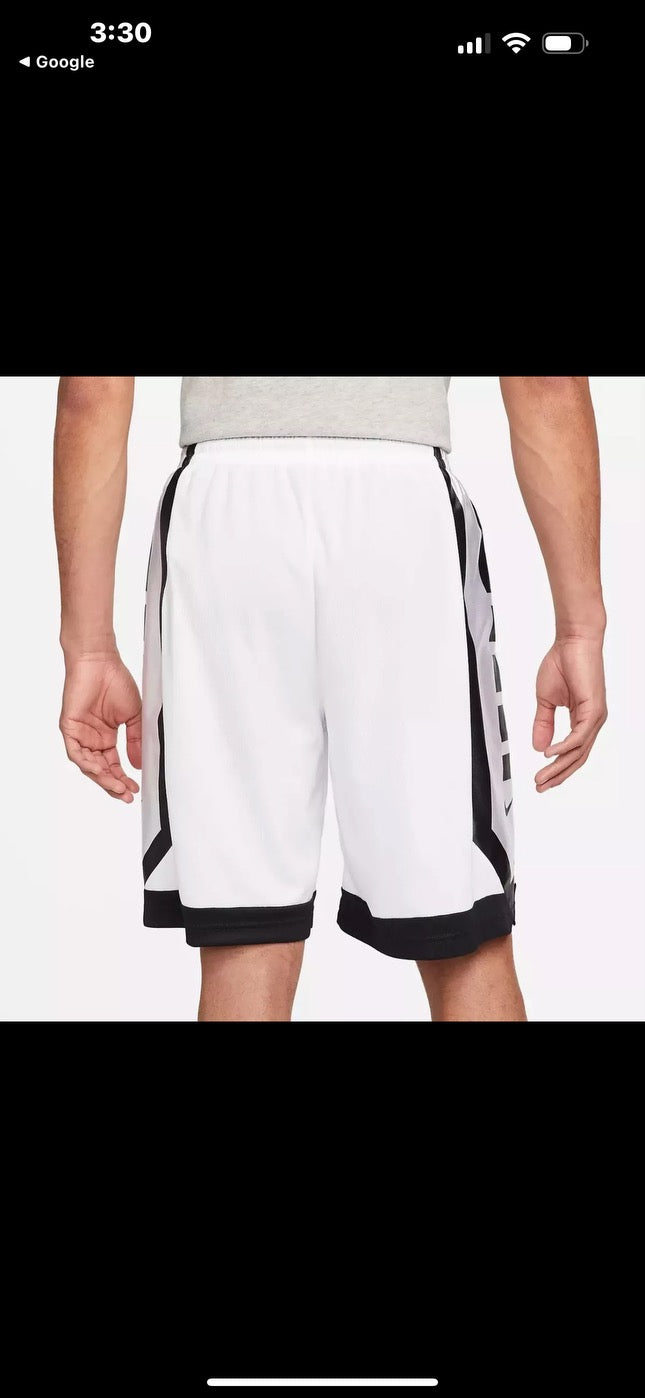 NIKE WHITE BASKETBALL SHORTS