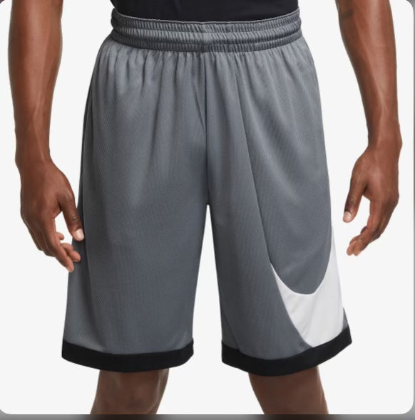 NIKE GREY BASKETBALL SHORTS