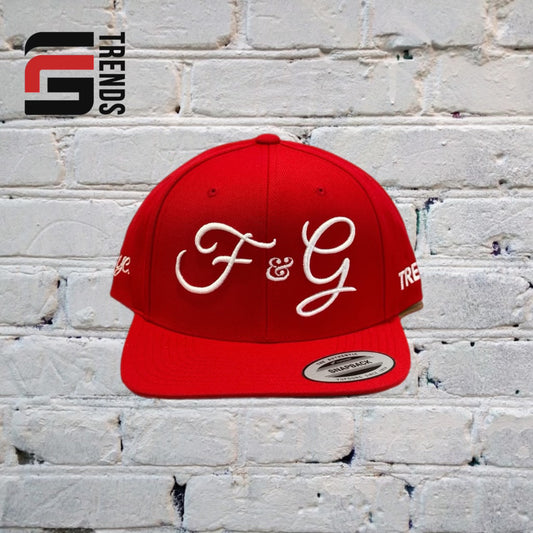 F&G RED AND WHITE SNAPBACK