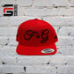 F&G RED AND BLACK SNAPBACK