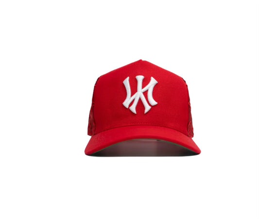 NY MONOGRAM RED-SNAPBACK