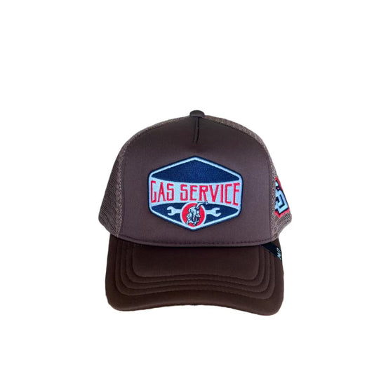 BROWN GAS SERVICE TRUCKER HAT