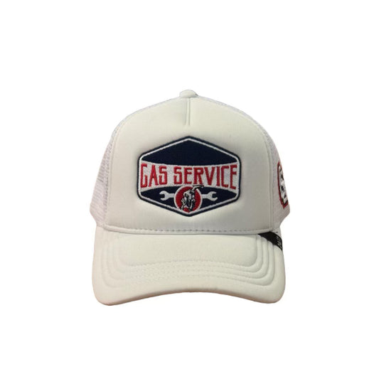 WHITE GAS SERVICE TRUCKER HAT