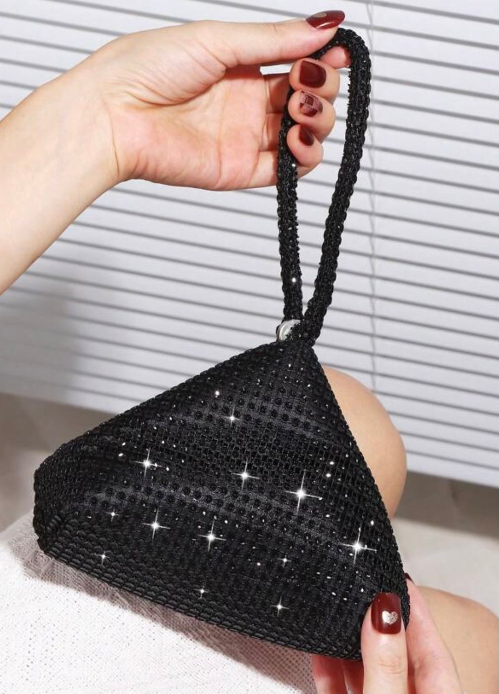 SPARKLING BLACK WOMEN PURSE