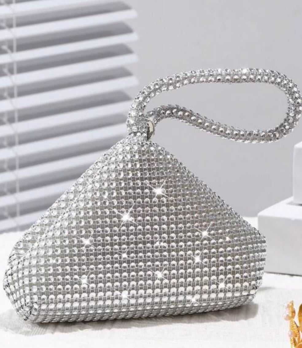 SPARKLING SILVER PURSE