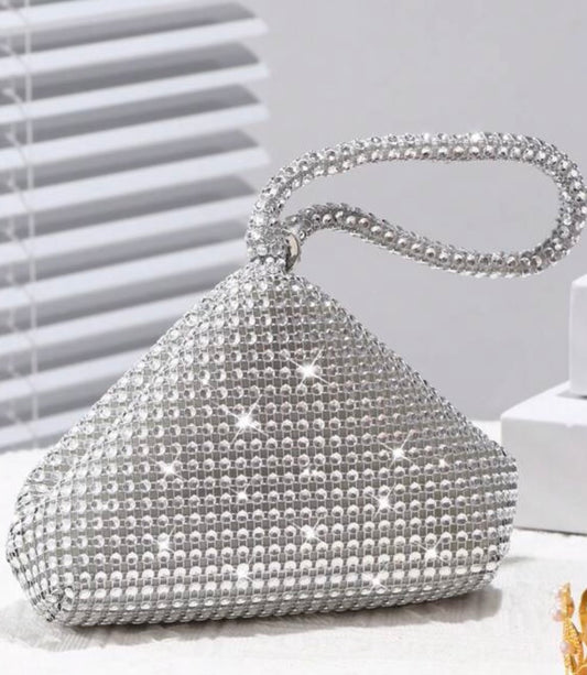 SPARKLING SILVER PURSE